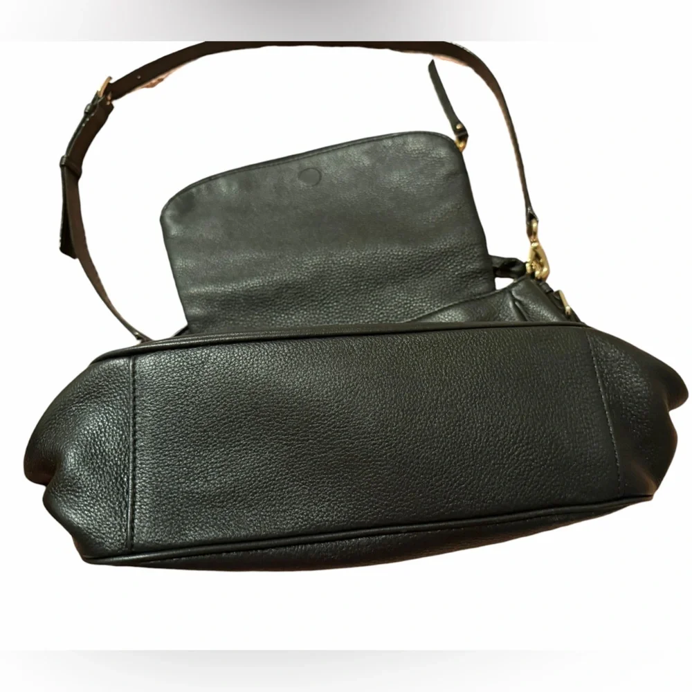 KATE SPADE COBBLE HILL LITTLE MINKA BLACK LEATHER CROSSBODY I TOP HANDLE PURSE_7